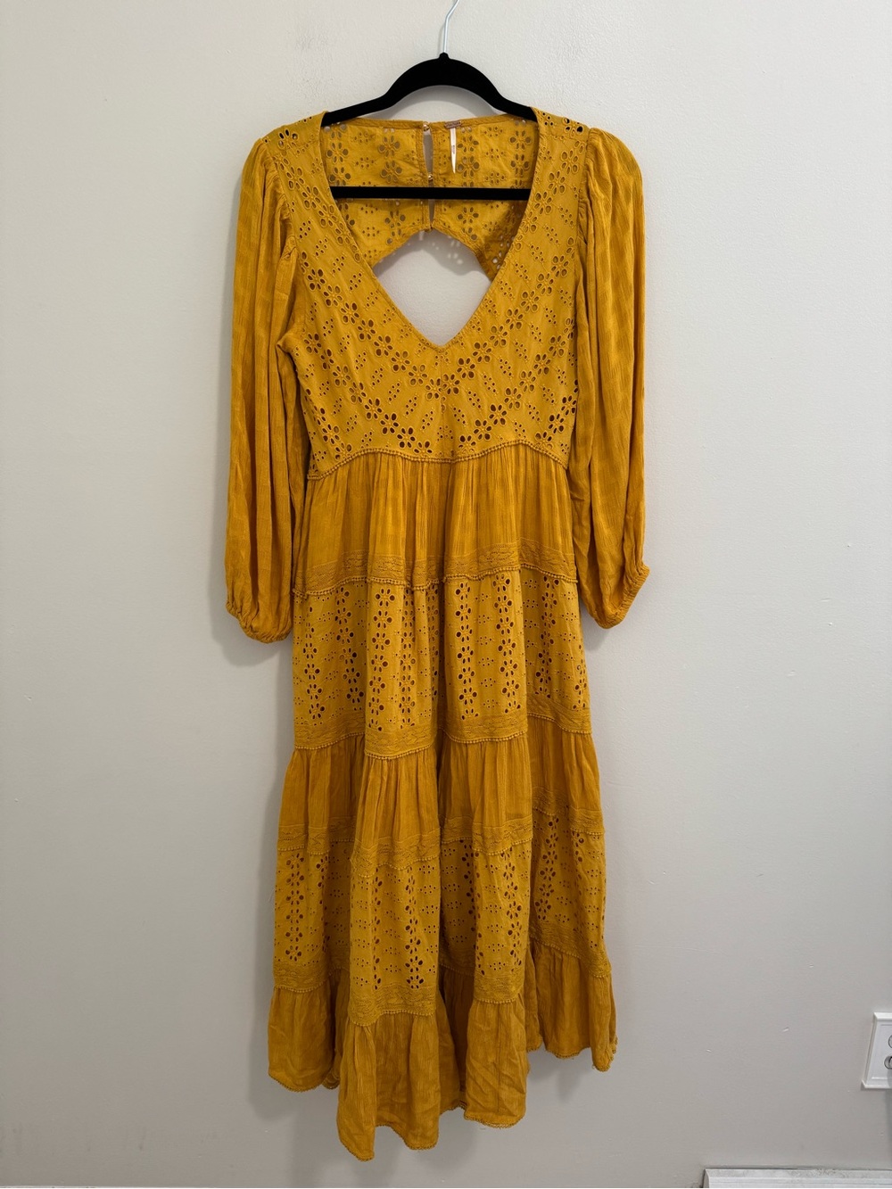 Free People Tiered Marigold Maxi Dress - Picture 2 of 8